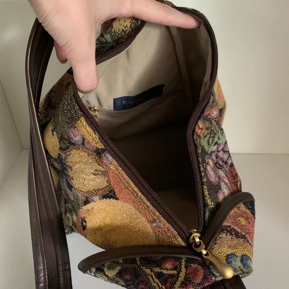 Vintage brocade purse backpack 2 in 1 - Picture 9 of 16